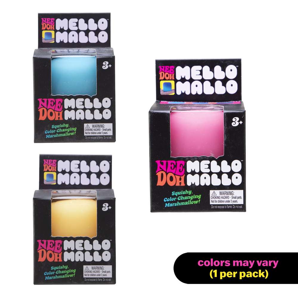 NeeDoh Mello Mallo Classic Groovy Soft Pastel Marshmellow Squishy