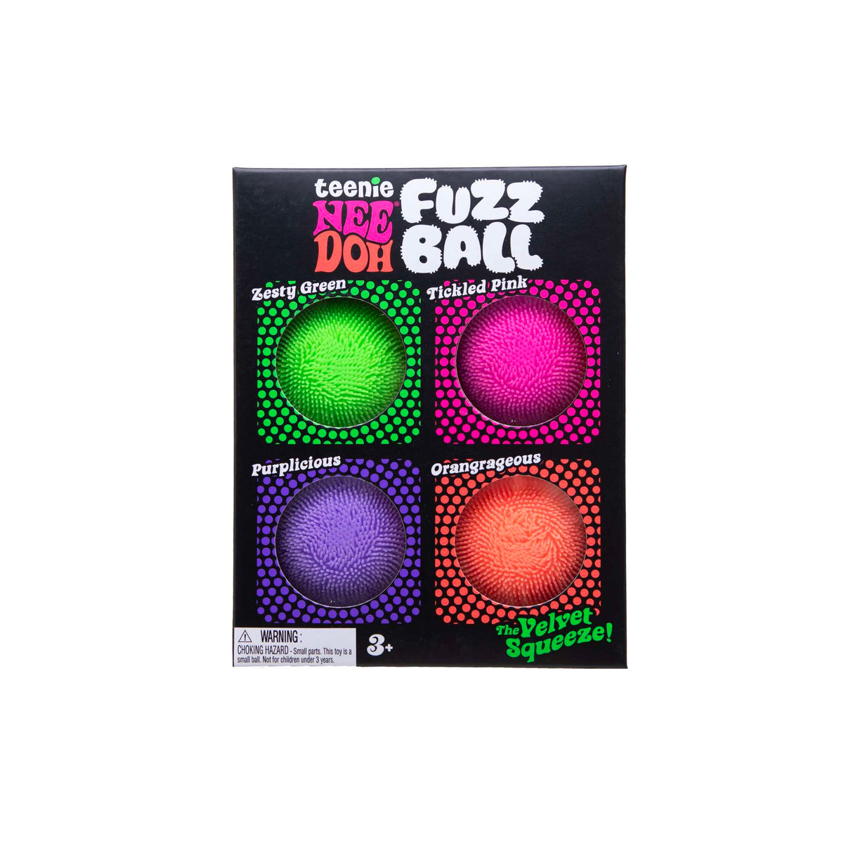 NeeDoh Teenie Fuzz Ball Multipack - Small Fuzzy Stress Ball Toys, Sensory Packs