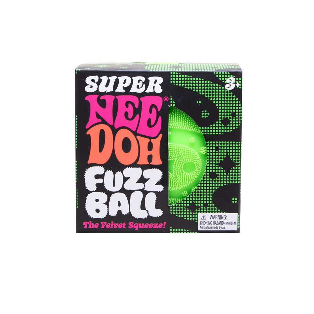 Super NeeDoh Fuzz Ball - Giant Fuzzy Stress Ball, Sensory Toys for Kids, Fidgets