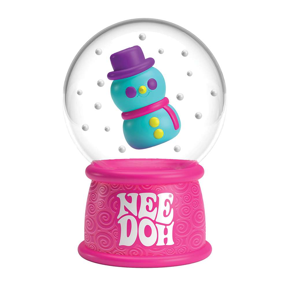 NeeDoh Christmas Snow Globe Fidget Toy For Kids