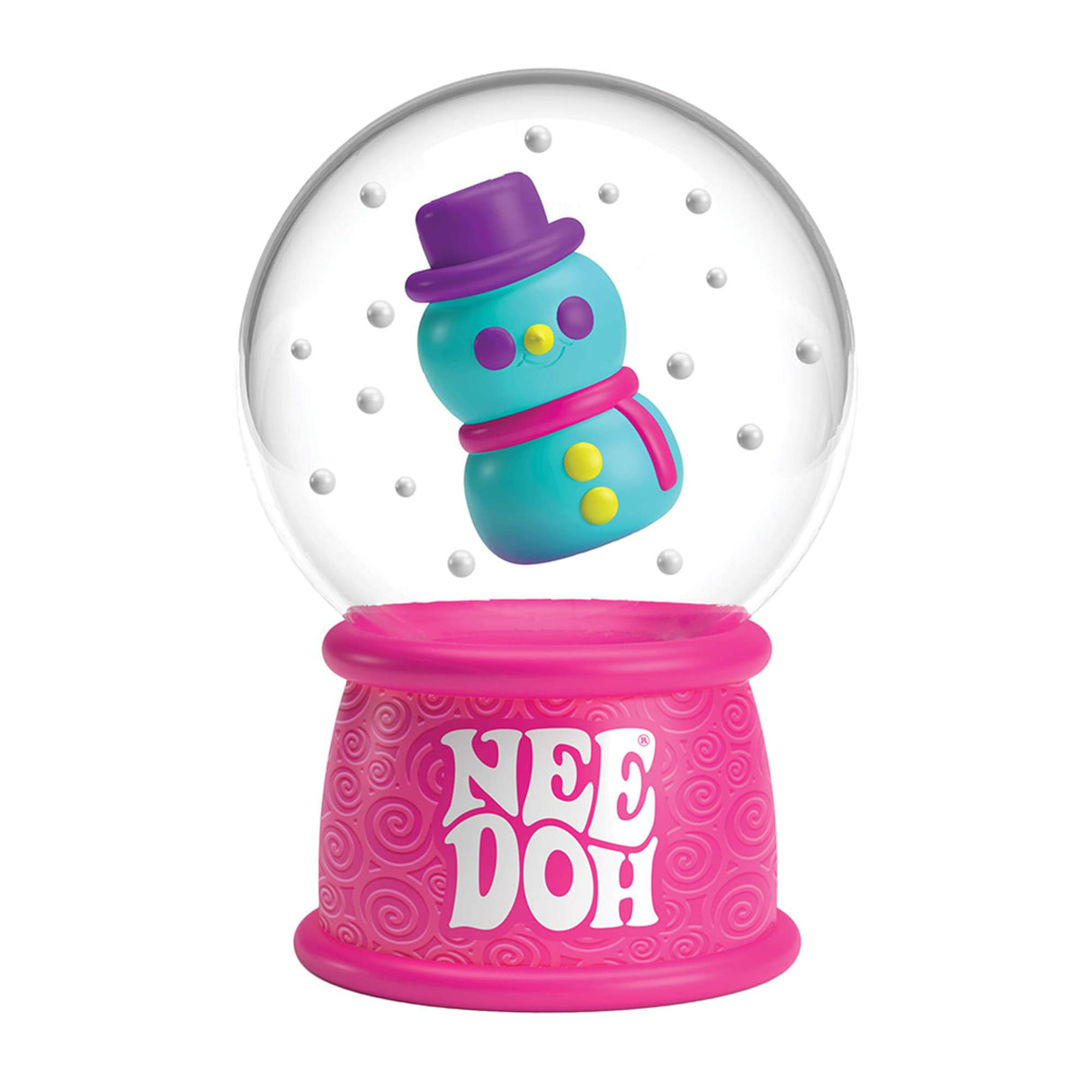 NeeDoh Christmas Snow Globe Fidget Toy For Kids
