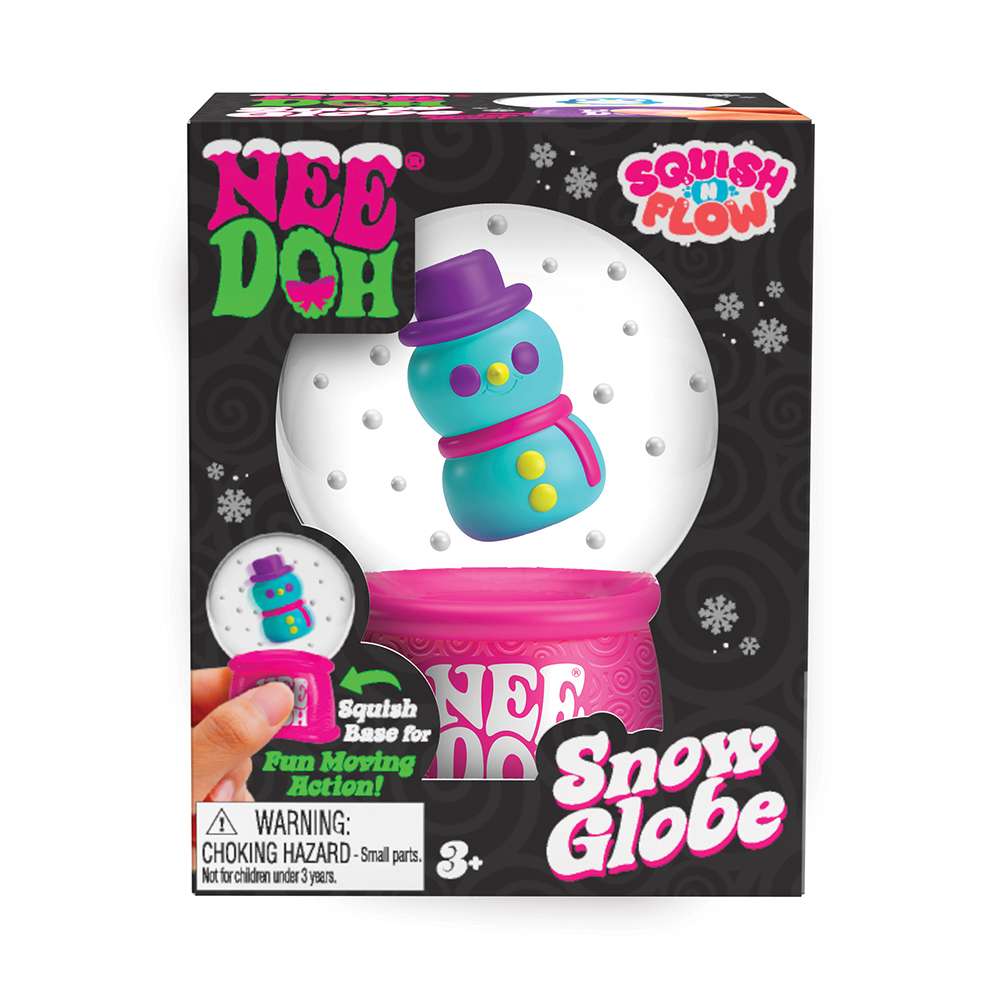 NeeDoh Christmas Snow Globe Fidget Toy For Kids