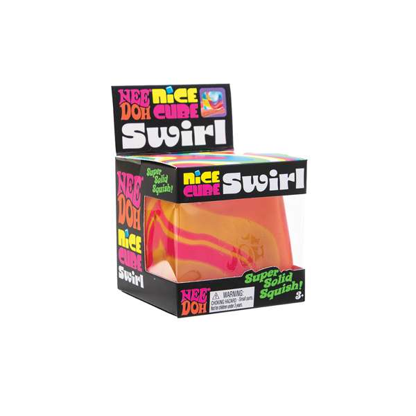 NeeDoh Nice Cube Swirl Squishy Fidget Toy 3 Pack