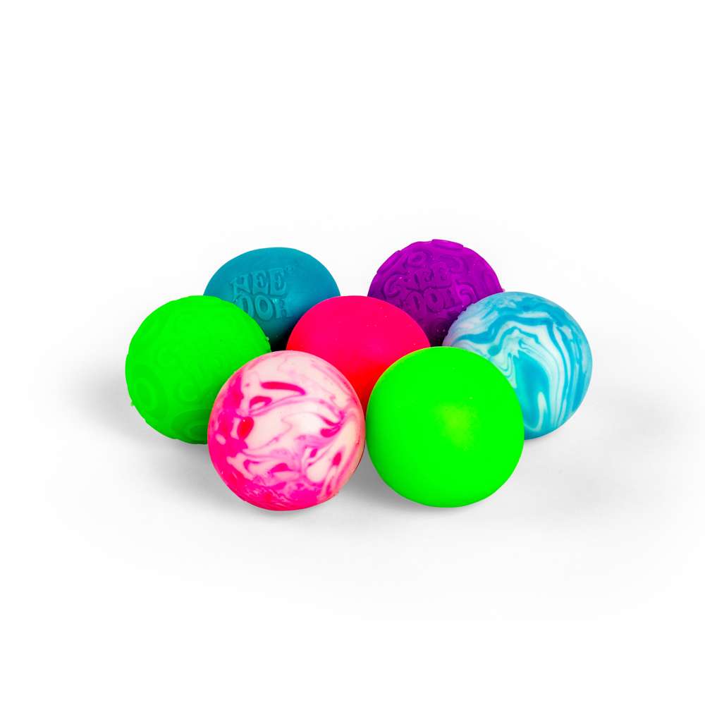 NeeDoh Teenie Singles Classic Groovy Assorted Colour Stress Ball 4 Pack