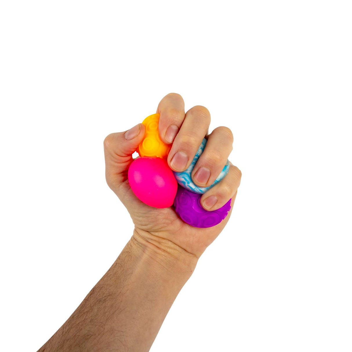 NeeDoh Teenie Singles Classic Groovy Assorted Colour Stress Ball 4 Pack