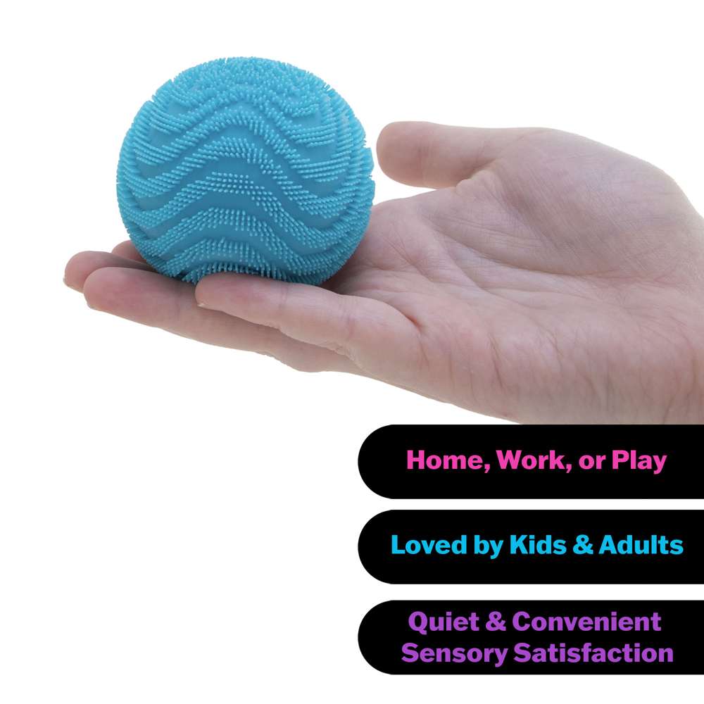NeeDoh Fuzzball Wonder Waves Velvet Squeeze Soft-Cloud Sensory Squishy