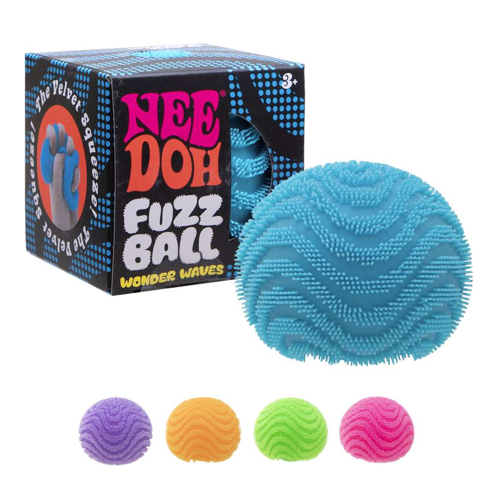 NeeDoh Fuzzball Wonder Waves Velvet Squeeze Soft-Cloud Sensory Squishy