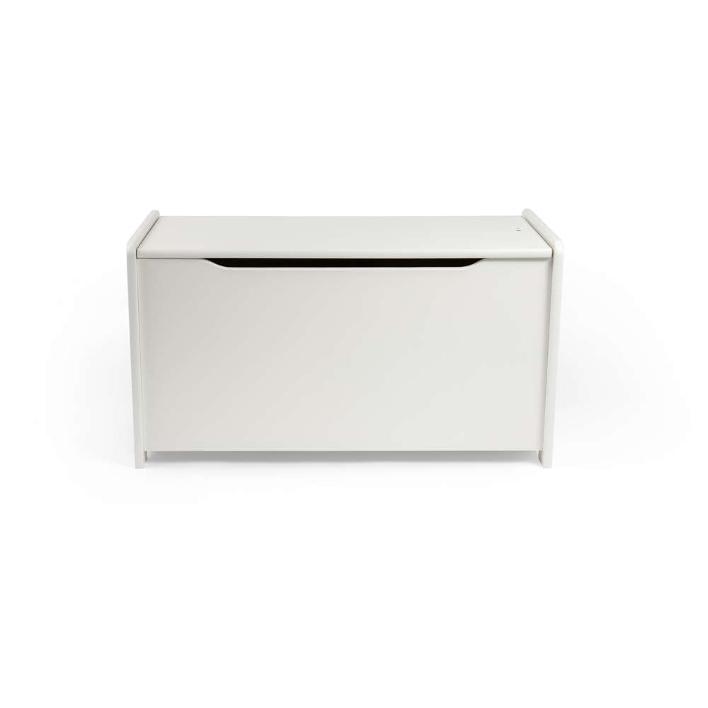 Tidlo White Toy Chest - Storage Box with Soft-Close Lid, Wooden Chests for Toys