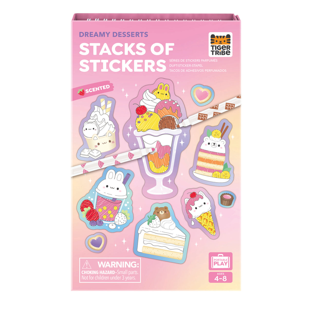 Tiger Tribe Scented Stacks of Stickers - Dreamy Desserts