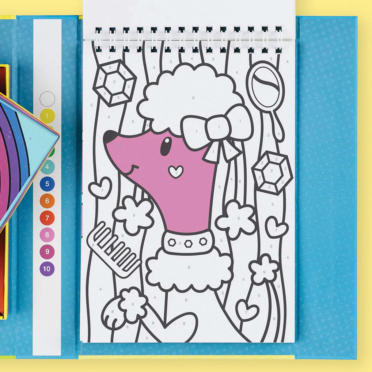 Colour by Numbers - Rainbow Garden