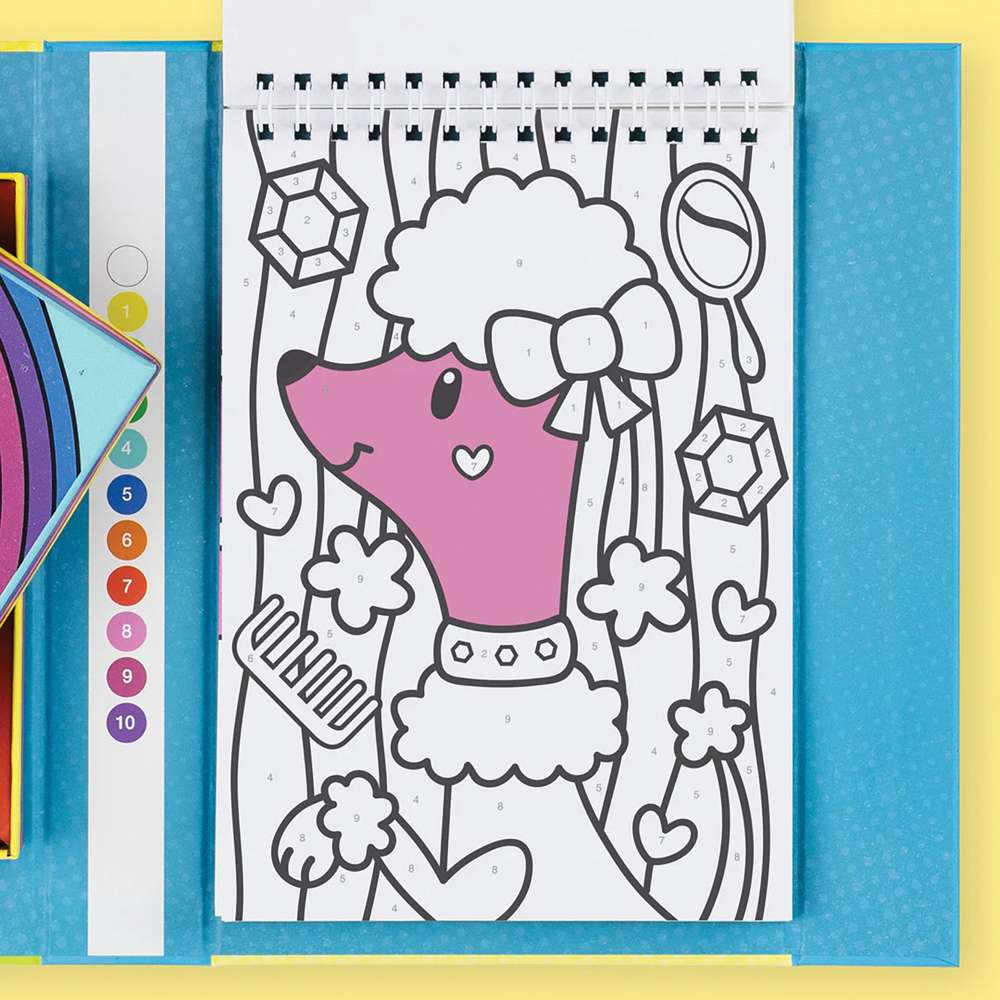 Colour by Numbers - Rainbow Garden