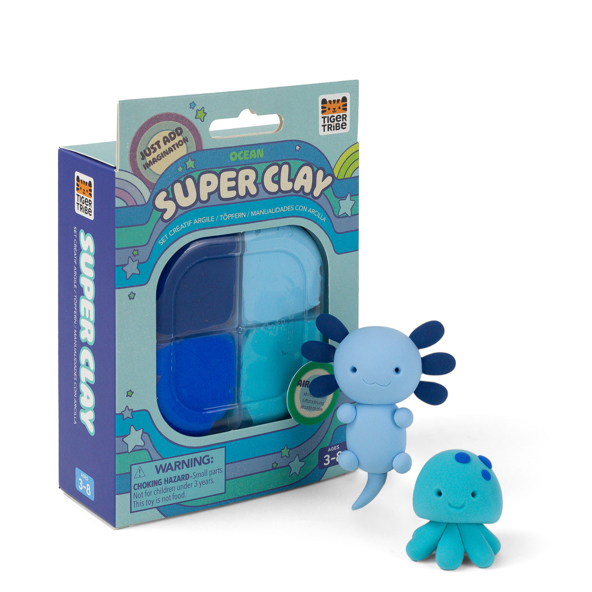 Tiger Tribe Super Clay - Fun Air Dry Modelling Clay for Kids