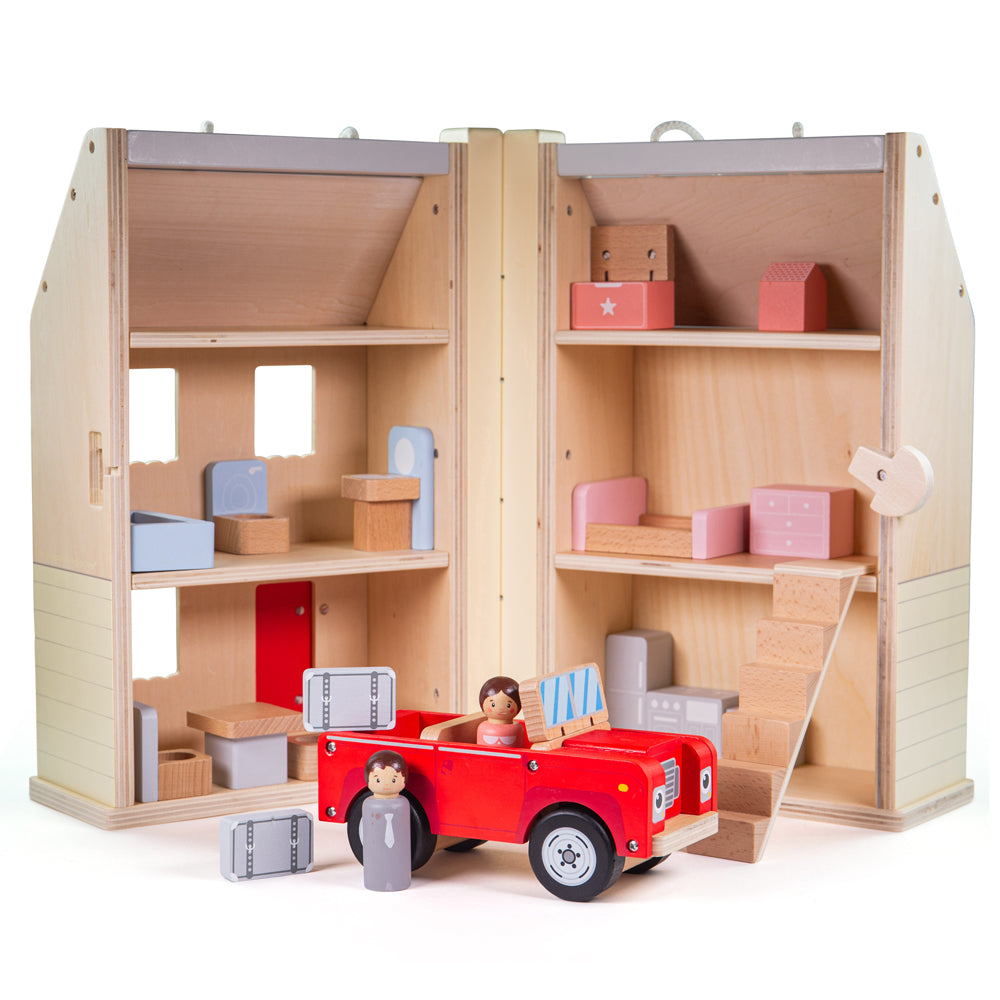 Folding Dolls House Set - DAMAGED BOX