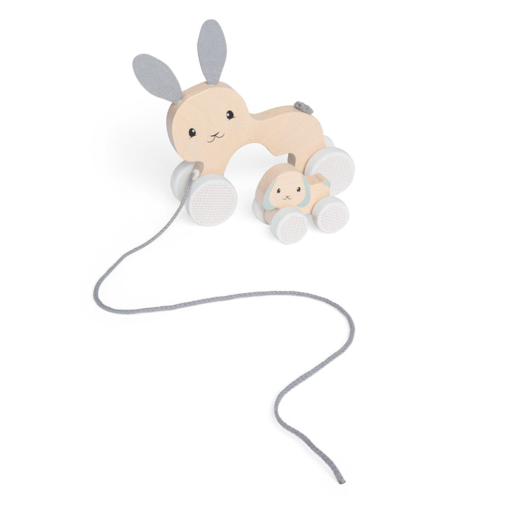 FSC® Certified Pull Along Bunny & Baby - DAMAGED BOX