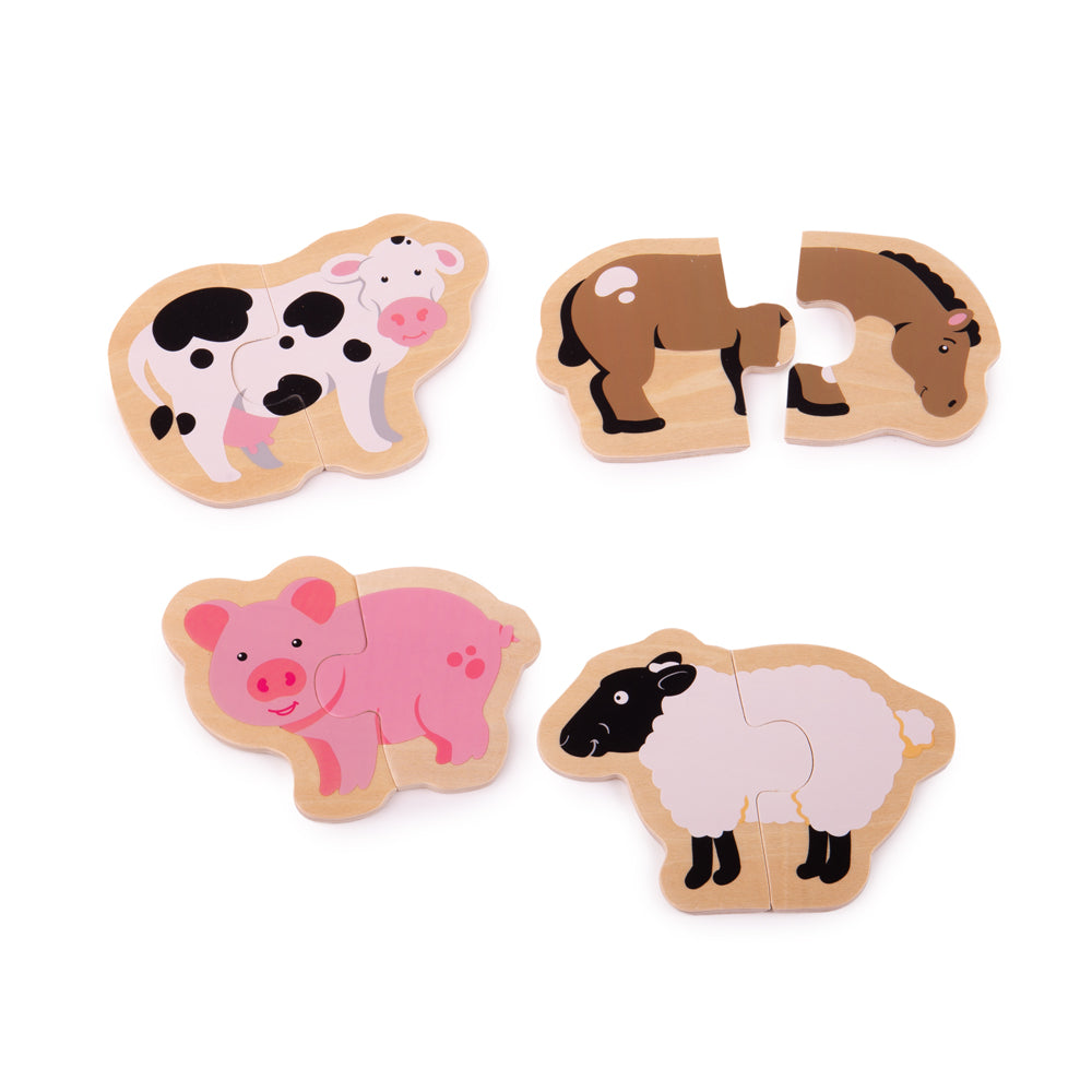 Two Piece Puzzles (Farm) - DAMAGED BOX