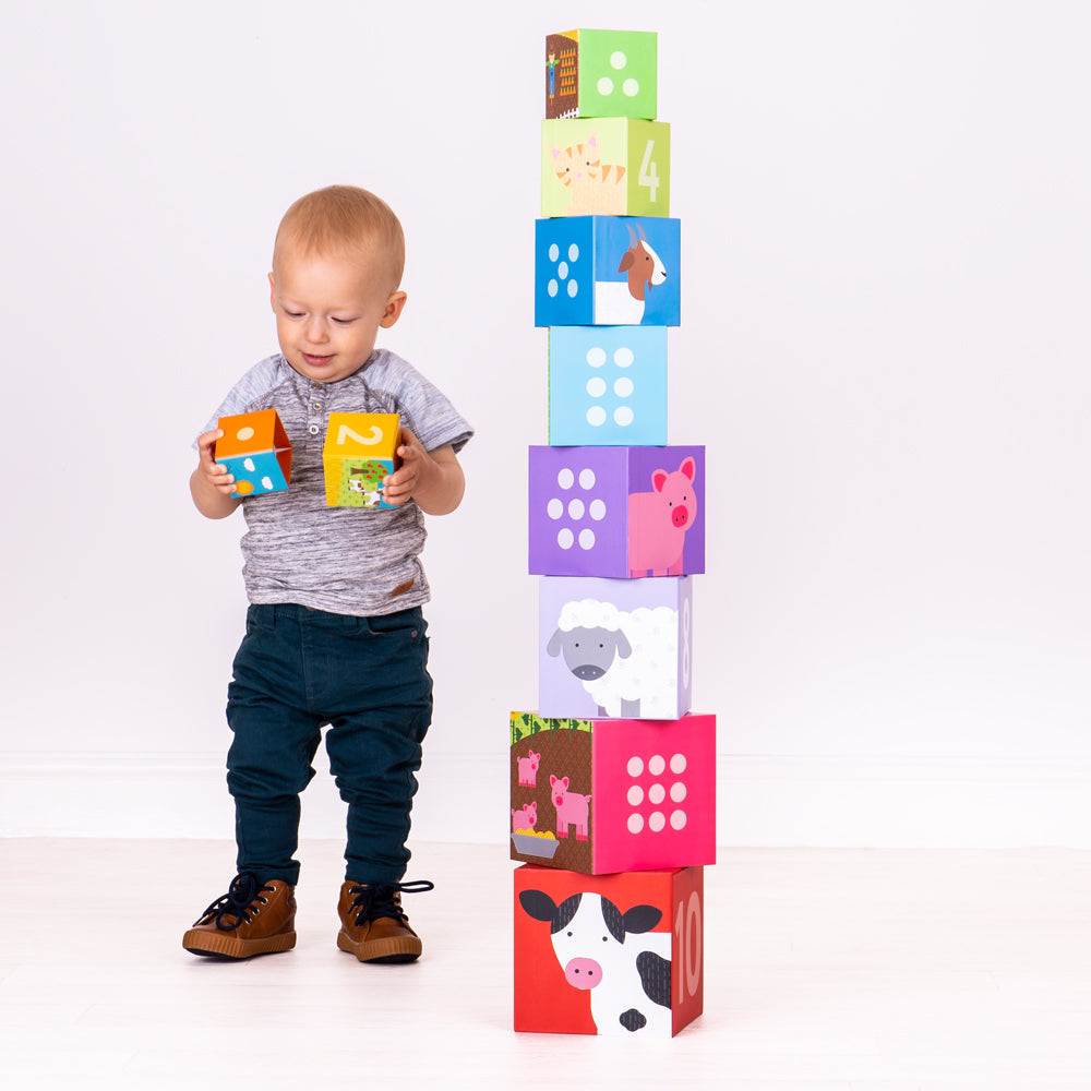 Farmyard Stacking Cubes - DAMAGED BOX