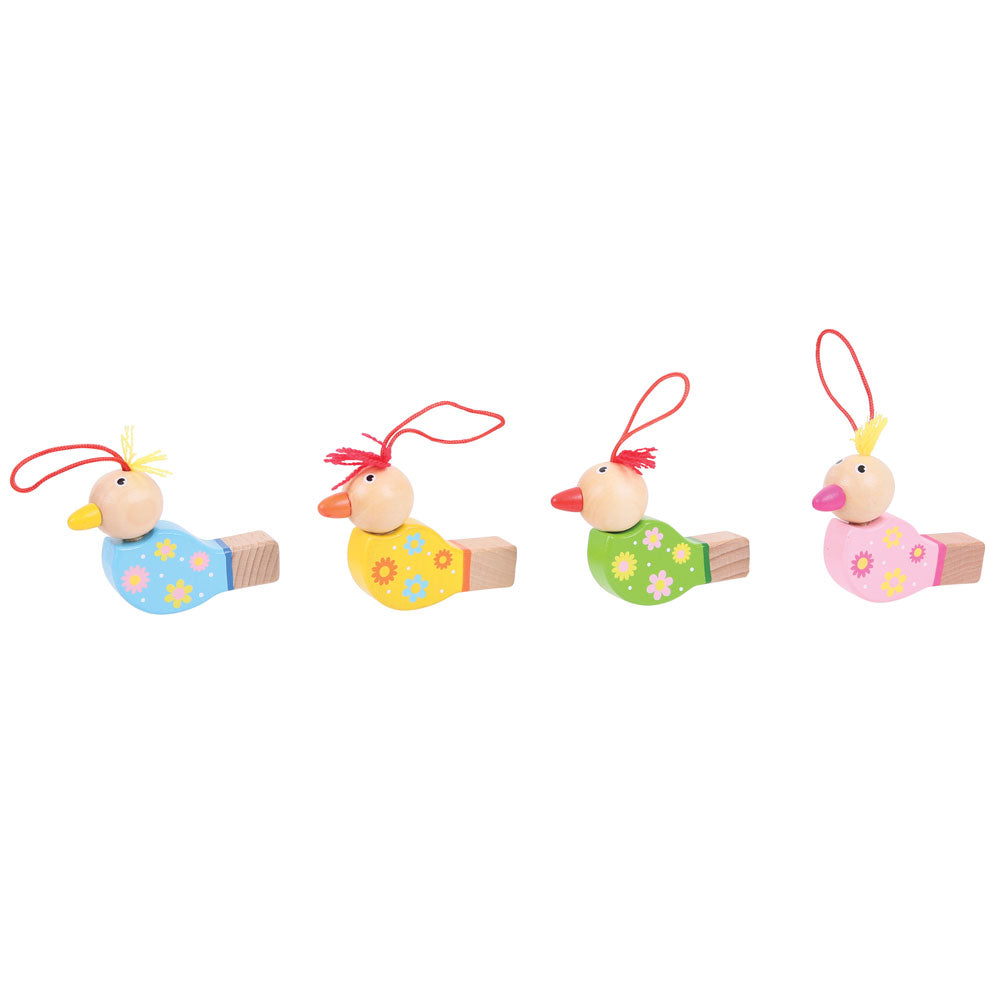 Wooden Bird Whistles (Pack of 4)