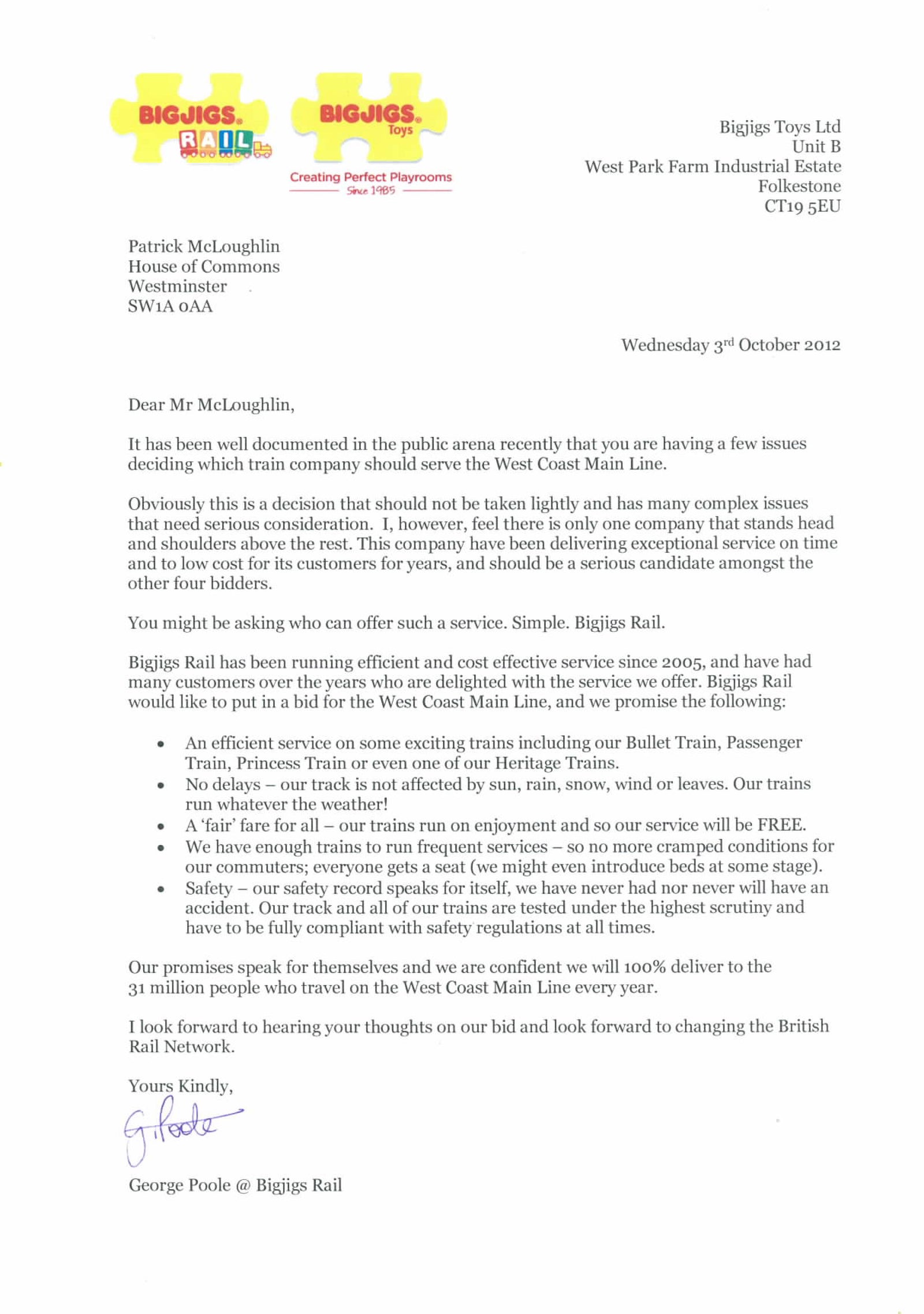 Our WCML bid's response