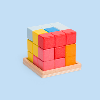 Click Blocks Inside Box Natural Click Blocks (100 Pieces) | Wooden Building Blocks | Bigjigs Toys