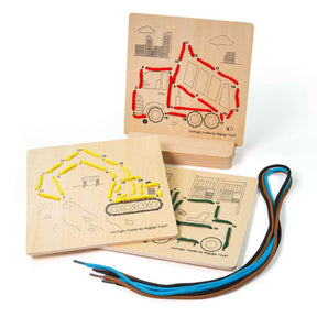 Construction Lacing by Numbers - Damaged Box