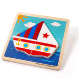Chunky Lift-Out Puzzle - Boat