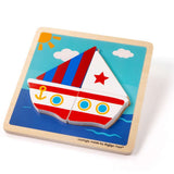 Chunky Lift-Out Puzzle - Boat
