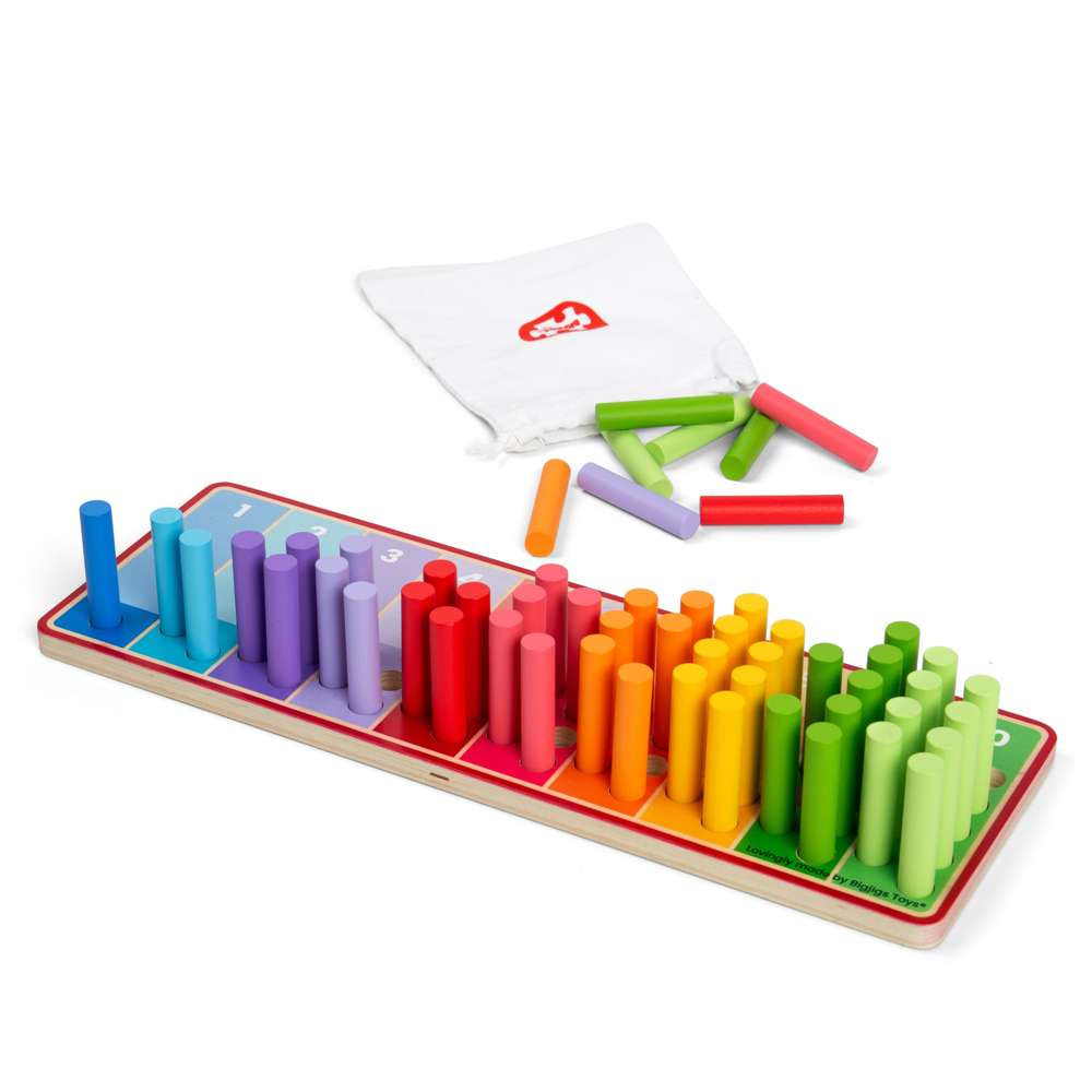 Mini Counting Sticks Rainbow Counting Sticks | Math Toys | Bigjigs Toys
