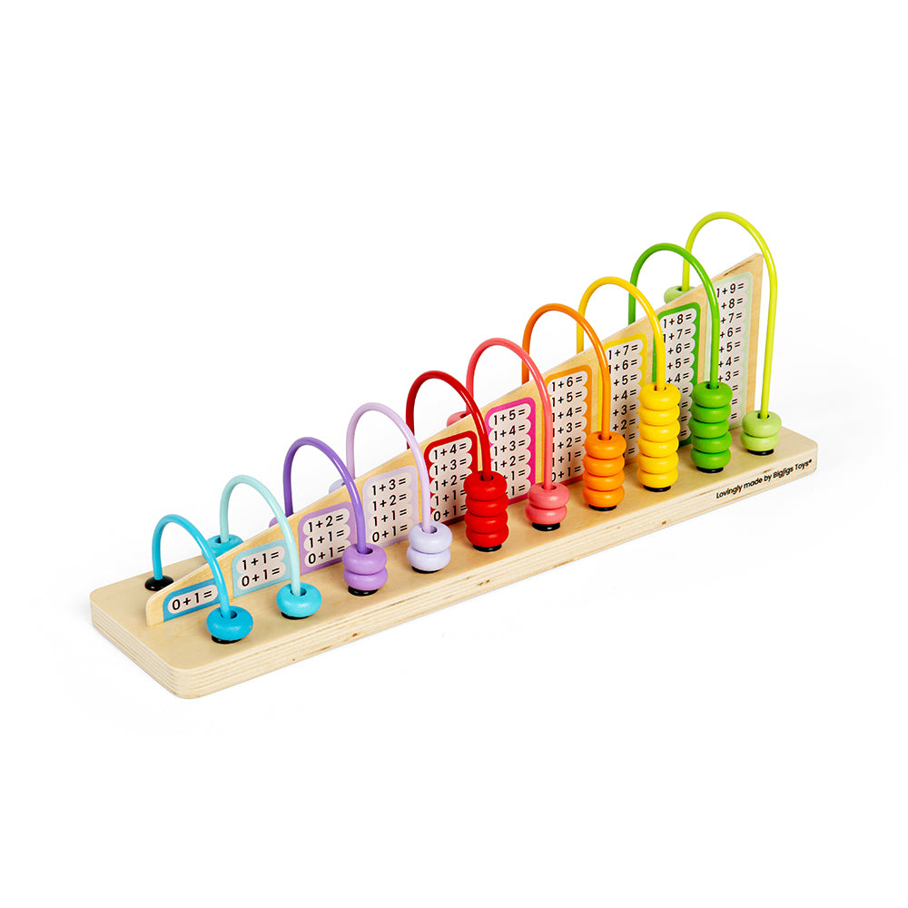 Rainbow counting abacus abacus for kids bigjigs toys