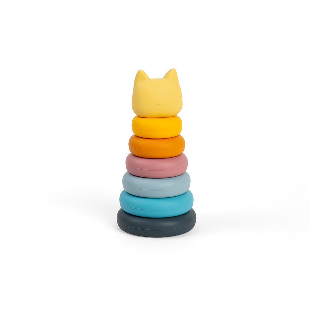 Silicone Stacking Cat | Stacking Toys | Bigjigs Toys