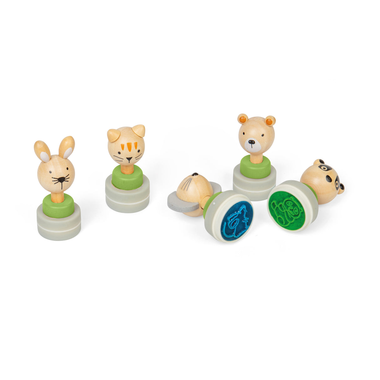 Wooden Ink Stampers (5 Pack)