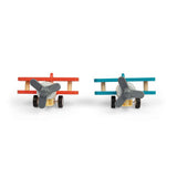 Pull Back Bi-Planes - Red, Blue (Pack of 2)