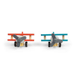 Pull Back Bi-Planes - Red, Blue (Pack of 2)