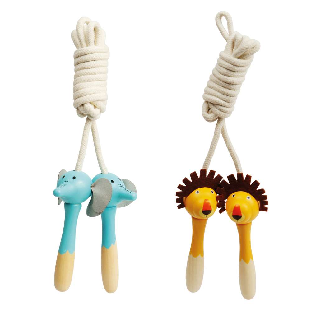 Animal Jump Rope Animal Skipping Ropes Lion Elephant | Pocket Money Toys | Bigjigs Toys