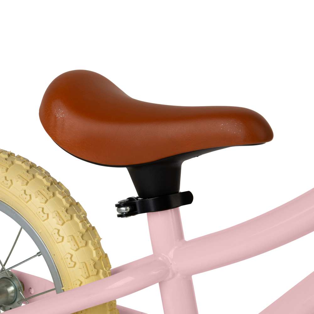 Pink Toddlers Balance Bike With Basket