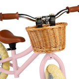 Pink Toddlers Balance Bike With Basket