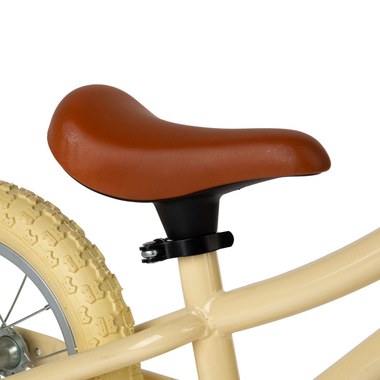 Cream Toddlers Balance Bike With Basket