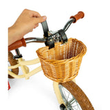 Cream Toddlers Balance Bike With Basket