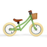 Green Toddlers Balance Bike With Basket