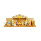 Christmas 13pc Traditional Wooden Nativity Set for Kids