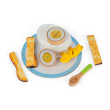Bigjigs Toys Dippy Egg -Wooden Play Food Set, Pretend Breakfast Playset for Kids