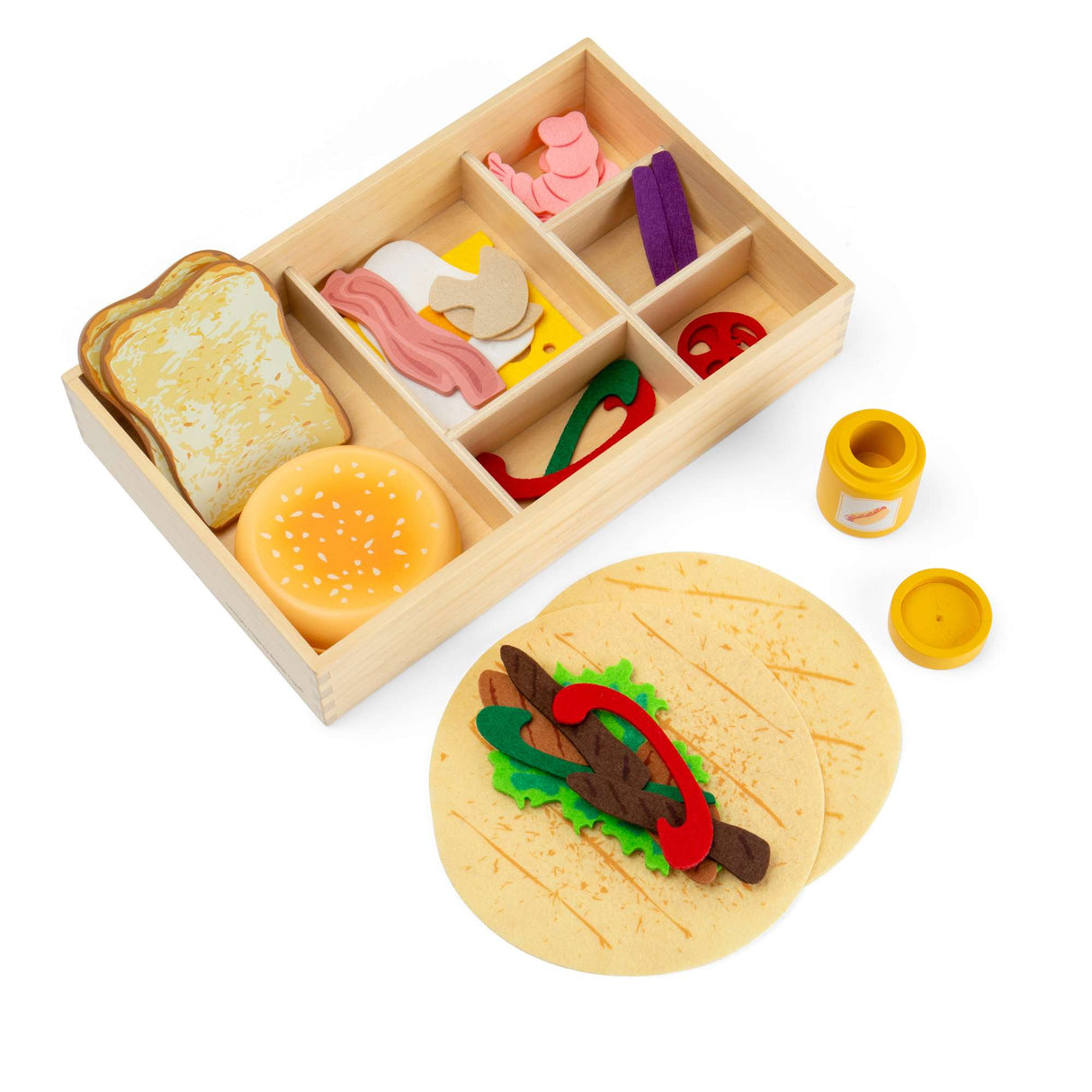 Deli Set Wooden & Felt Play Food