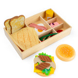 Deli Set Wooden & Felt Play Food