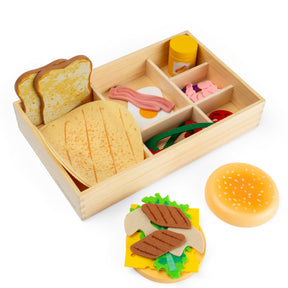 Deli Set Wooden & Felt Play Food