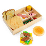 Deli Set Wooden & Felt Play Food