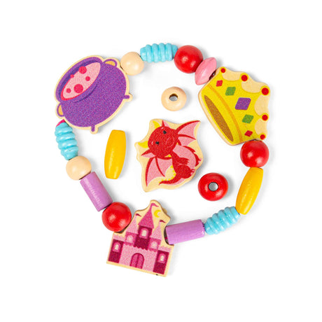Bigjigs Toys Mystical Magic Jewellery Set - Kids' Bracelet & Necklace Making Kit