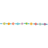 Bigjigs Toys Summer Flowers Jewellery Set- Kids Wooden Bead Bracelet Making Kit