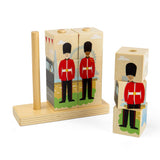 London Stacking Blocks- Wooden Block Building Stacker Toy for Kids