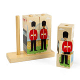 London Stacking Blocks- Wooden Block Building Stacker Toy for Kids