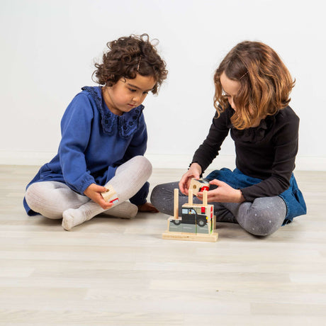 London Stacking Blocks- Wooden Block Building Stacker Toy for Kids