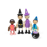 Bigjigs Toys Fairytale Dolls- Wooden People for a Dollhouse, Magical Toy Figures